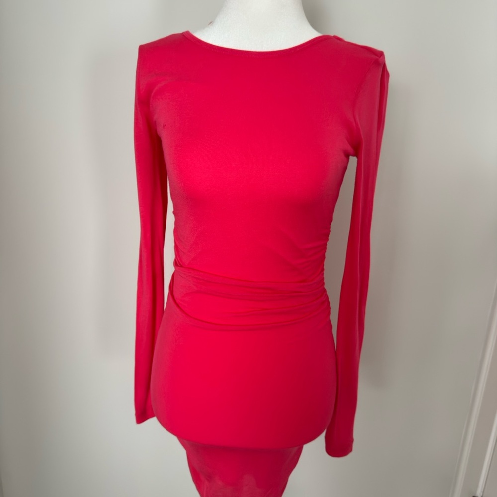 Guess Vibrant Hot Pink Dress